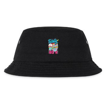 Retro Back to the 80s Vintage Design - Kinder Bucket Hat - Schwarz - Vorne