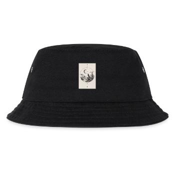 Moon wolf on the rocky summit - Kids’ Bucket Hat - black - Front