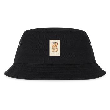 Baguette Weil Glück Knusprig Sein Darf - Kinder Bucket Hat - Schwarz - Vorne