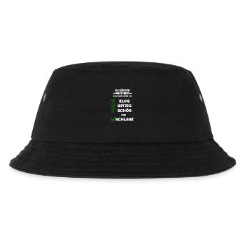 abnehmen witziger spruch - Kinder Bucket Hat - Schwarz - Vorne