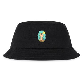 Funny beach dog in watercolor look - Kids’ Bucket Hat - black - Front