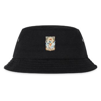 Eiskunstlauf Jugendstil: Spruch & Läuferin - Kinder Bucket Hat - Schwarz - Vorne