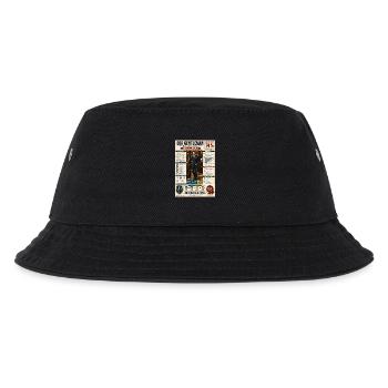 Der Gentleman – akut bedroht - Kinder Bucket Hat - Schwarz - Vorne