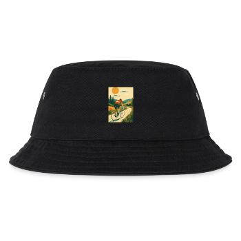 Die Fahrt – Goldener Pfad - Kinder Bucket Hat - Schwarz - Vorne