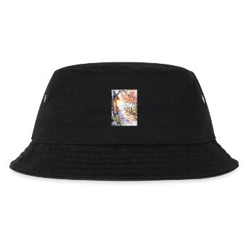 Floral path in watercolor - Kids’ Bucket Hat - black - Front