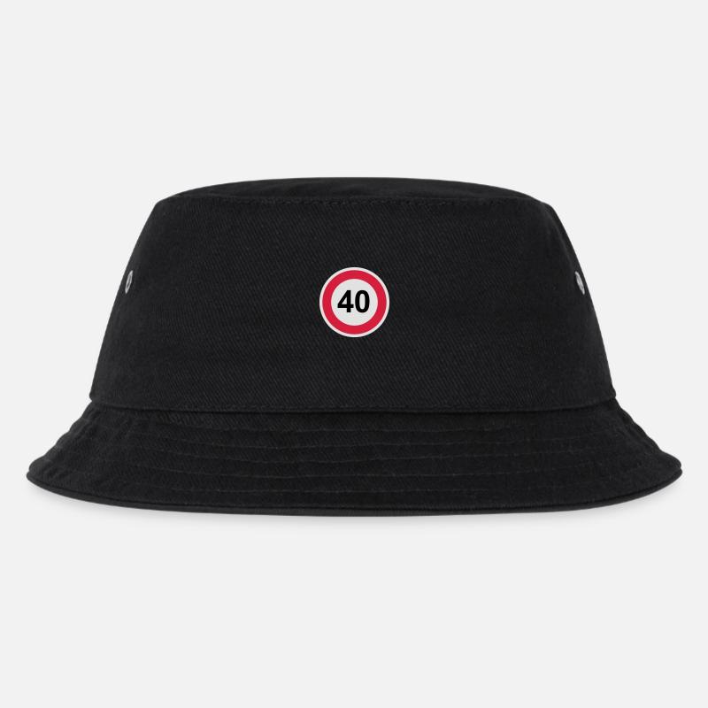 40 - Kinder Bucket Hat - Schwarz