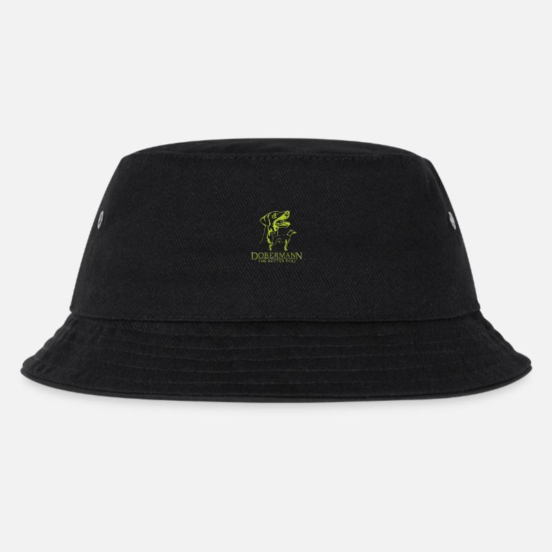 Dobermann TheBetterDog - Kinder Bucket Hat - Schwarz