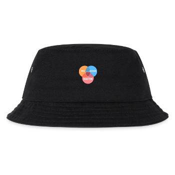me + Hunde + Speck - Kinder Bucket Hat - Schwarz - Vorne