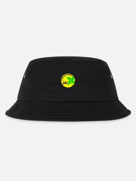renewable? yes! (Round) - Kids’ Bucket Hat - black