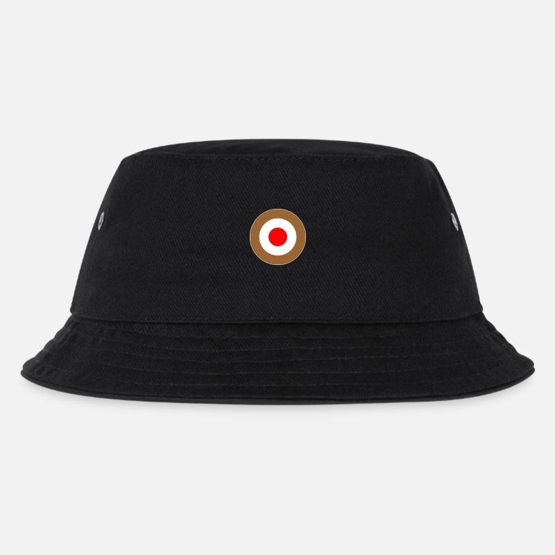 Hamburg Braun Weiss Rot Mod Target DigitalDirekt - Kinder Bucket Hat - Schwarz