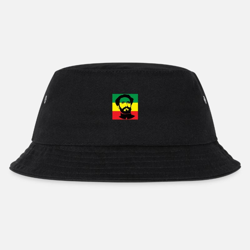 Reggae - Kinder Bucket Hat - Schwarz