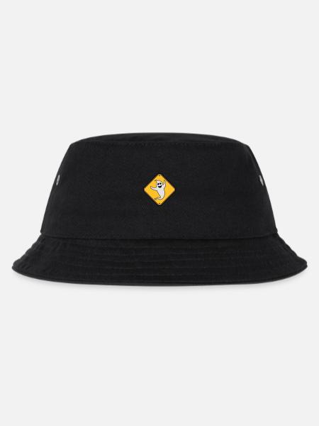 danger caution warning note danger shield vorsi - Kids’ Bucket Hat - black