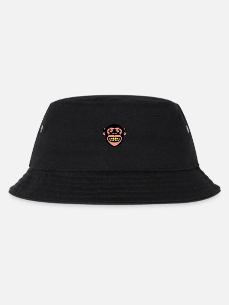 monkey monkey grimace 8 - Kids’ Bucket Hat - black