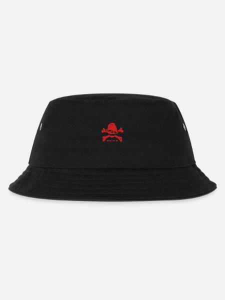 never_say_die_red - Kinder Bucket Hat - Schwarz
