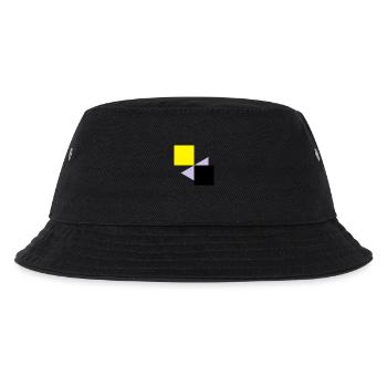 Abstrakte Quadrate - Kinder Bucket Hat - Schwarz - Vorne