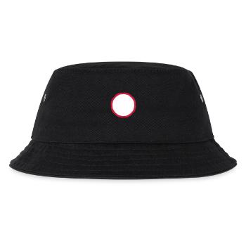 roter ring kreis rund rahmen umrandung kontur pfad - Kinder Bucket Hat - Schwarz - Vorne