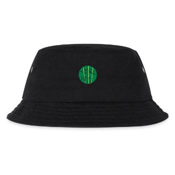 cercle rond logo 3 plantes de bambou nombreuses tige - Bob Enfant - noir - Devant