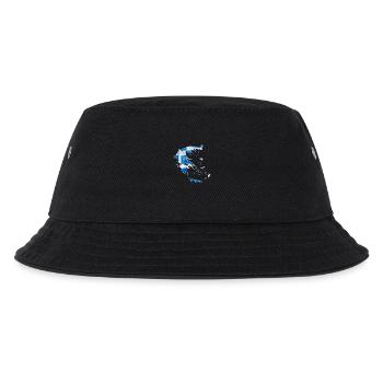 Griechenland Flagge in der Griechenland Landkarte - Kinder Bucket Hat - Schwarz - Vorne