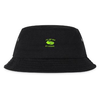 Auto - Kinder Bucket Hat - Schwarz - Vorne