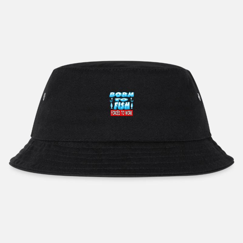 Angeln - Kinder Bucket Hat - Schwarz