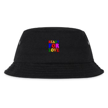 Ready for love - Kinder Bucket Hat - Schwarz - Vorne