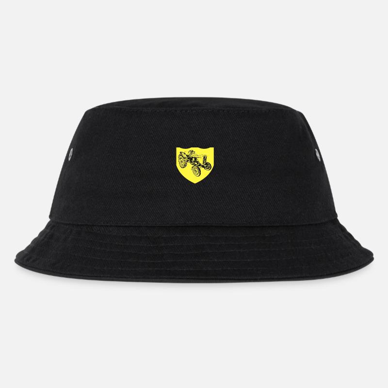 Tractor - Kids’ Bucket Hat - black