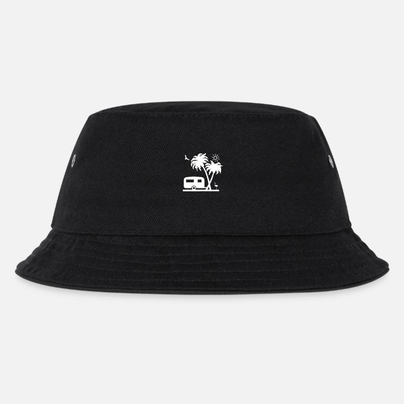 Camping - Kids’ Bucket Hat - black