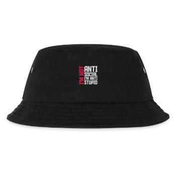 pas antisocial anti-stupide - Bob Enfant - noir - Devant