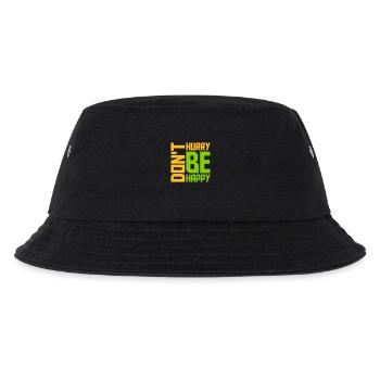 Don't hurry be happy - Kids’ Bucket Hat - black - Front