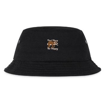 Don't hurry be happy - Kids’ Bucket Hat - black - Front