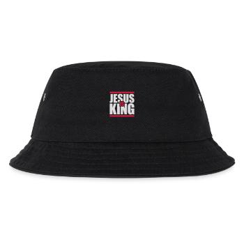 jesus is king quote - Kids’ Bucket Hat - black - Front