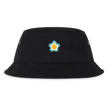 70s Flower Pattern Retro Hippie Flowers Power - Kids’ Bucket Hat - black - Front