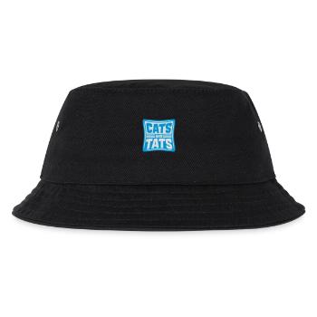 cats and tats Zitat - Kinder Bucket Hat - Schwarz - Vorne