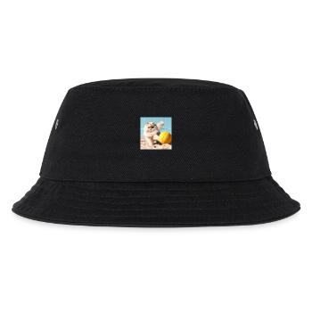 Perserkatze Negan spielt Beachvolleyball - Kinder Bucket Hat - Schwarz - Vorne