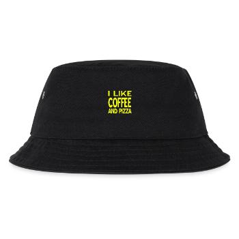 Pizza - Kinder Bucket Hat - Schwarz - Vorne