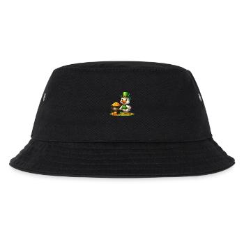 St. Patricks Day Elefant Grün - Kinder Bucket Hat - Schwarz - Vorne