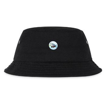 Leuchtfisch Unterwasserlamp - Kinder Bucket Hat - Schwarz - Vorne