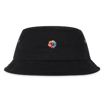 Multi-Colored Flower 1 - Kids’ Bucket Hat - black - Front