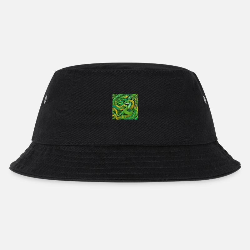 Schlange - Kinder Bucket Hat - Schwarz