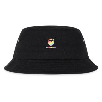 Love is everywhere - Kinder Bucket Hat - Schwarz - Vorne