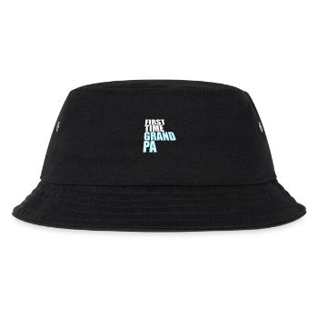 First Time Grandpa Bester Opa Großvater Liebe Opi - Kinder Bucket Hat - Schwarz - Vorne