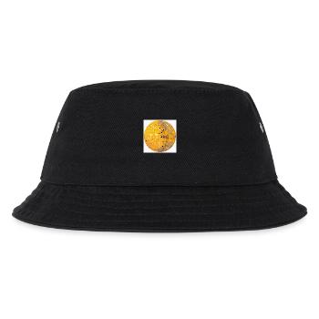 Gelber Planet - Kinder Bucket Hat - Schwarz - Vorne