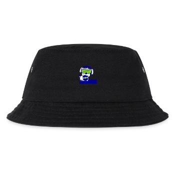 Cooler DJ Hund Haustier Schallplatte Party Musik - Kinder Bucket Hat - Schwarz - Vorne
