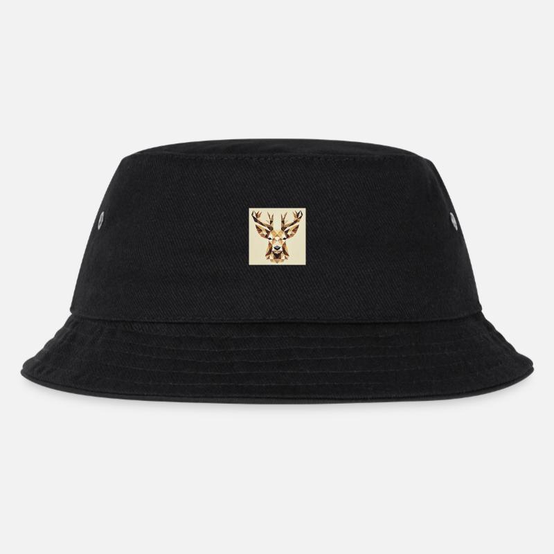 Deer - Kinder Bucket Hat - Schwarz