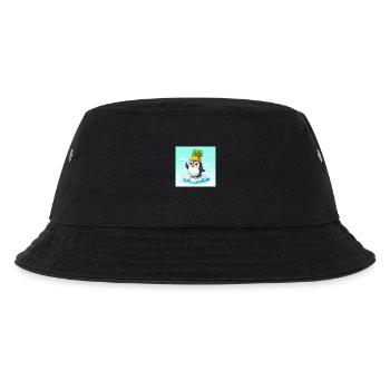 Happy Pinguin winkt - Kinder Bucket Hat - Schwarz - Vorne