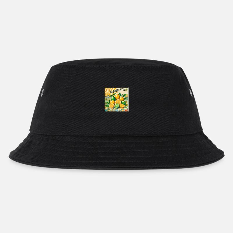La Dolce Vita - Kinder Bucket Hat - Schwarz