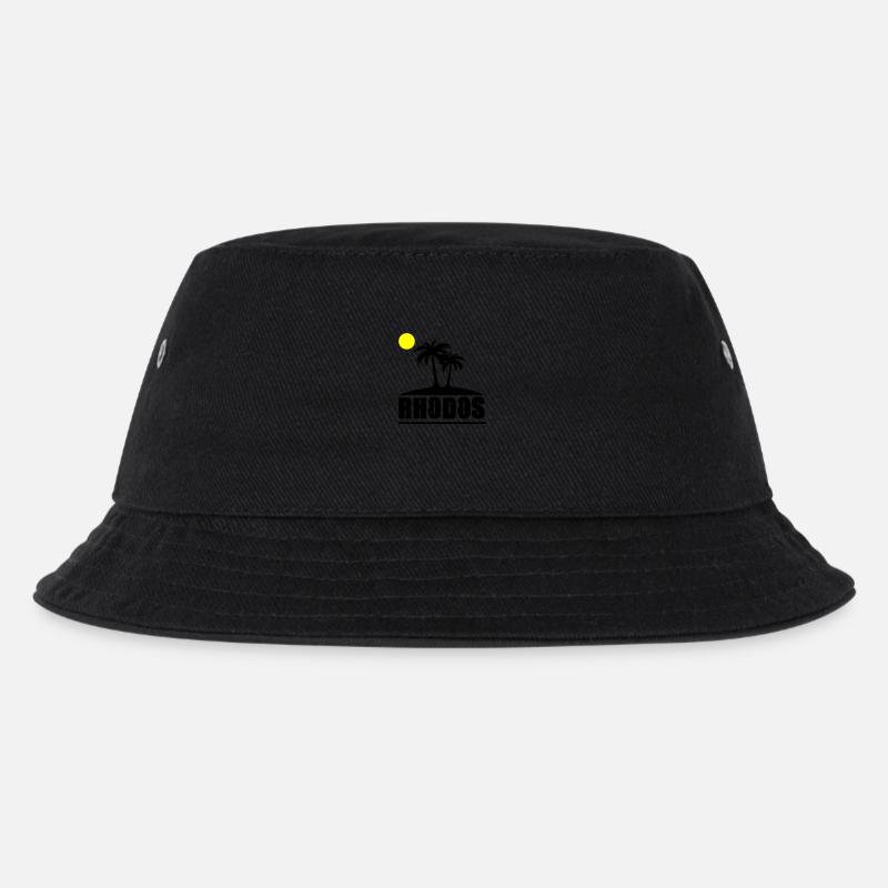 rhodos - Kinder Bucket Hat - Schwarz