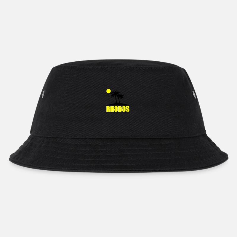 rhodos - Kinder Bucket Hat - Schwarz