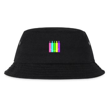 Neon Laugh - Kinder Bucket Hat - Schwarz - Vorne