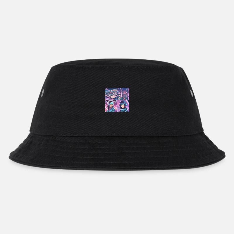 Future Space - Kinder Bucket Hat - Schwarz